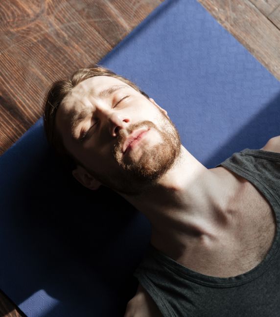 Exercice de respiration lors d'une séance de sophrologie individuelle